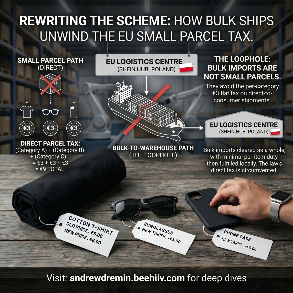 3 Euro Parcel Tariff in 6 Days: How Temu and Shein Found the Loophole