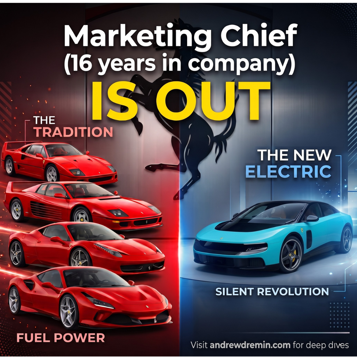 Ferrari Chief Marketing is out