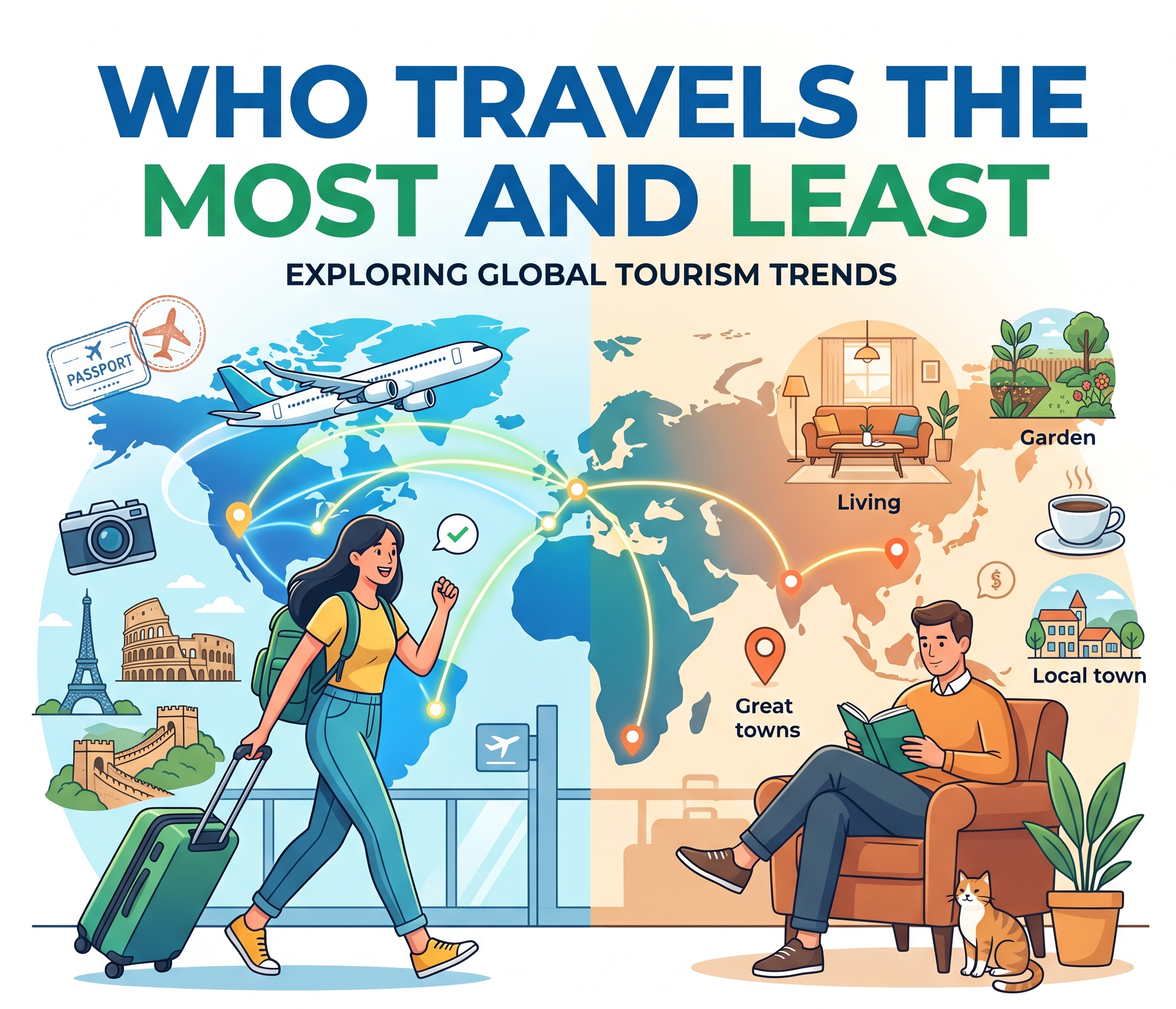 Global Outbound Travel Statistics: Sweden 99% vs India 3%